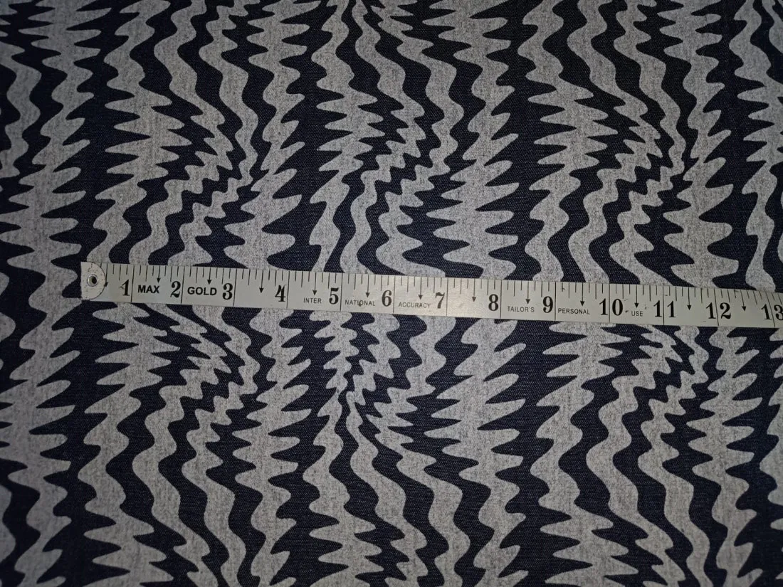 100% Cotton Denim  Fabric 58" wide available in FIVE STYLES  styles [ZIG ZAG / UNICORN / HEART / DENIM BLUE STARS /DINOSAUR/BLACK,BLUE STARS] [15054/55/66/68/15351/54]