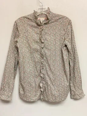 Bonpoint Size 12 Blue & Pink Cotton Big Girls Blouses & Button Downs