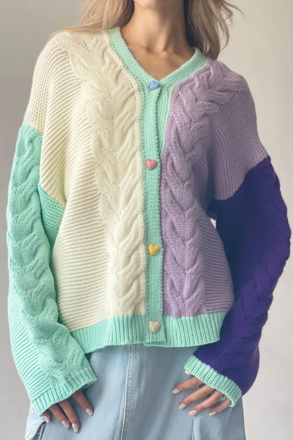 Candy Cable Knit Cardigan
