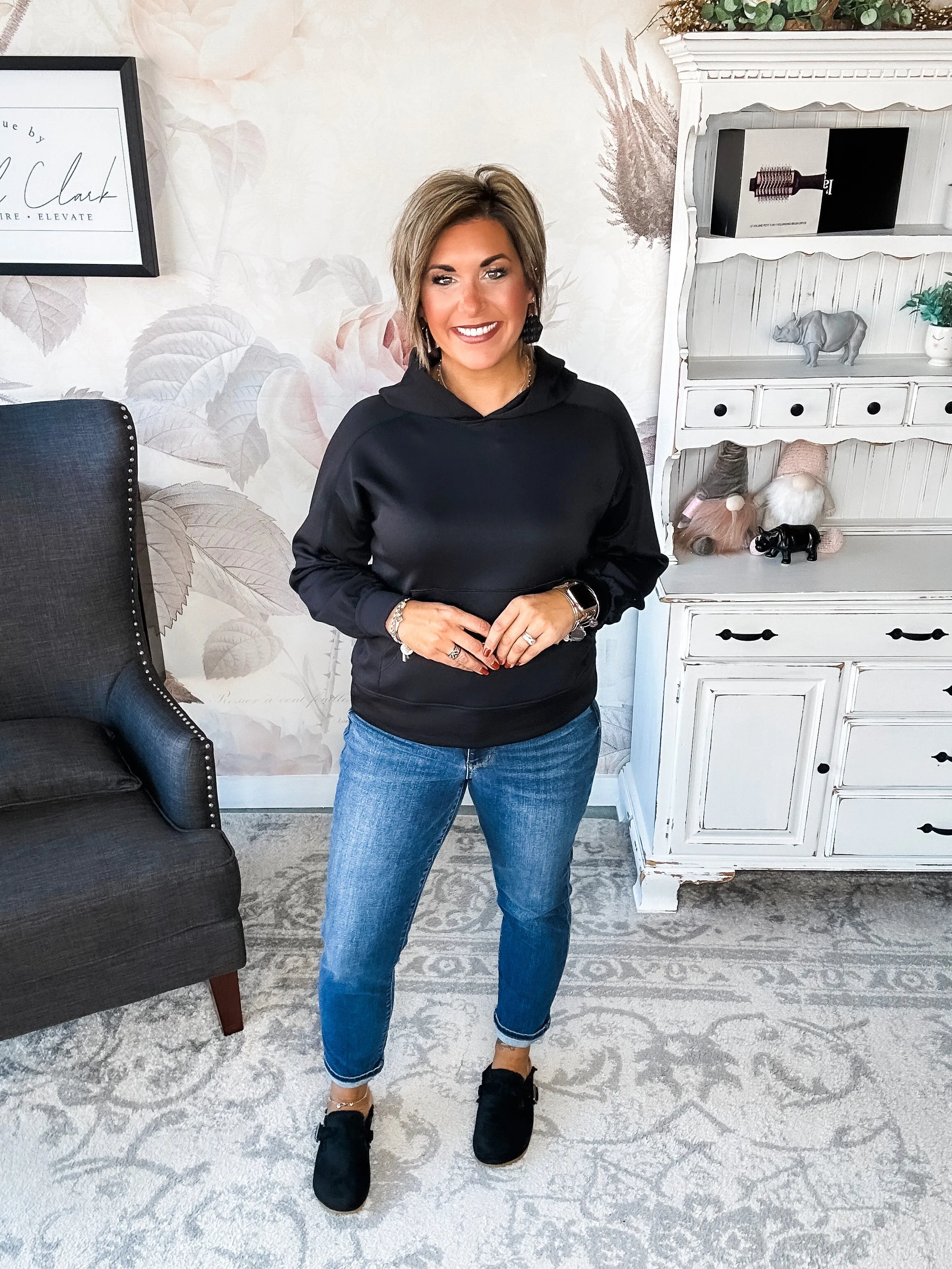 Charmed On The Weekend Hoodie - Black