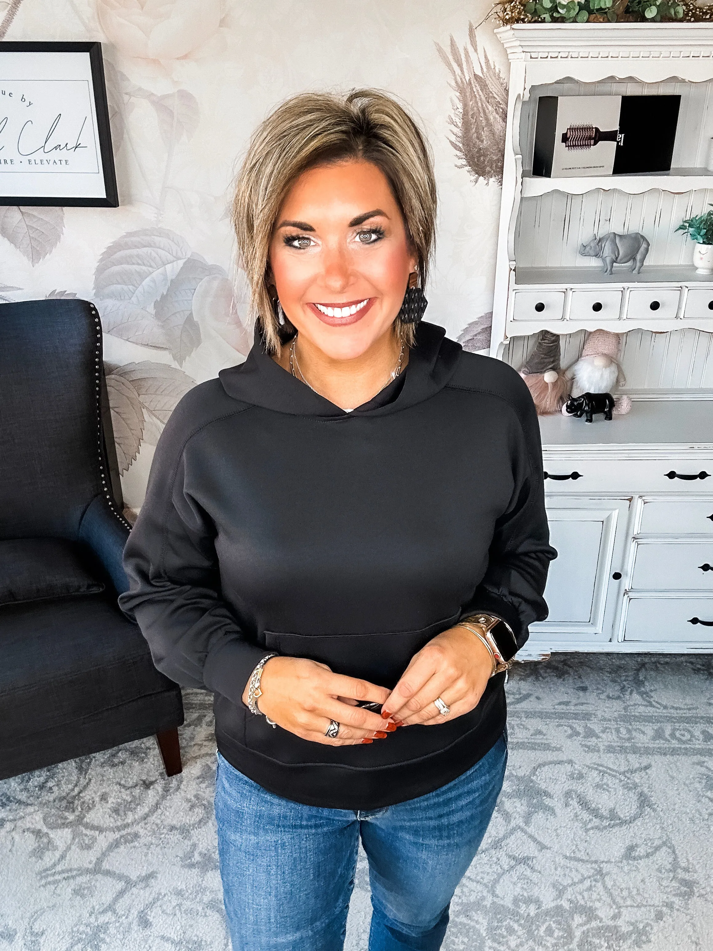Charmed On The Weekend Hoodie - Black