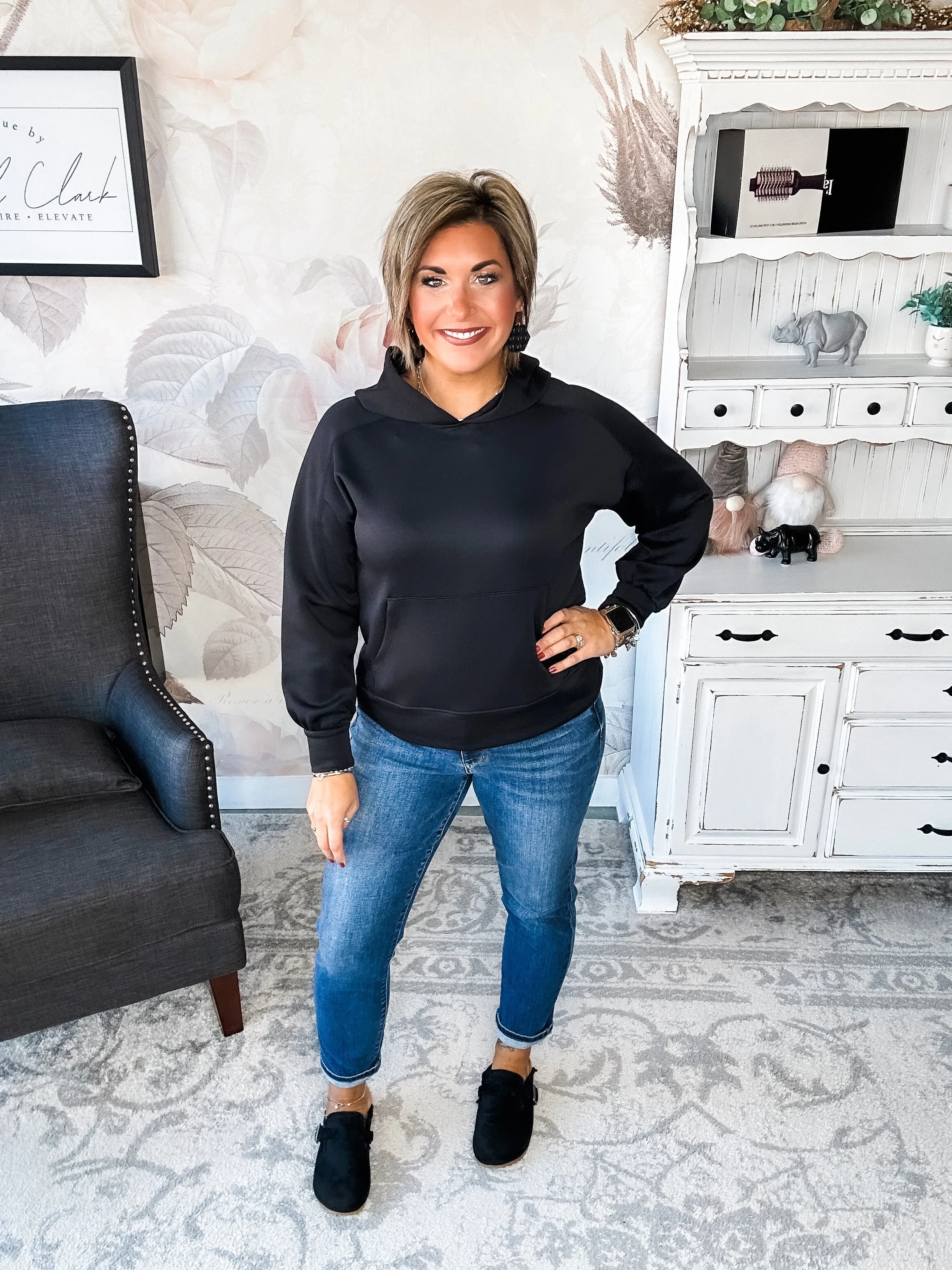 Charmed On The Weekend Hoodie - Black
