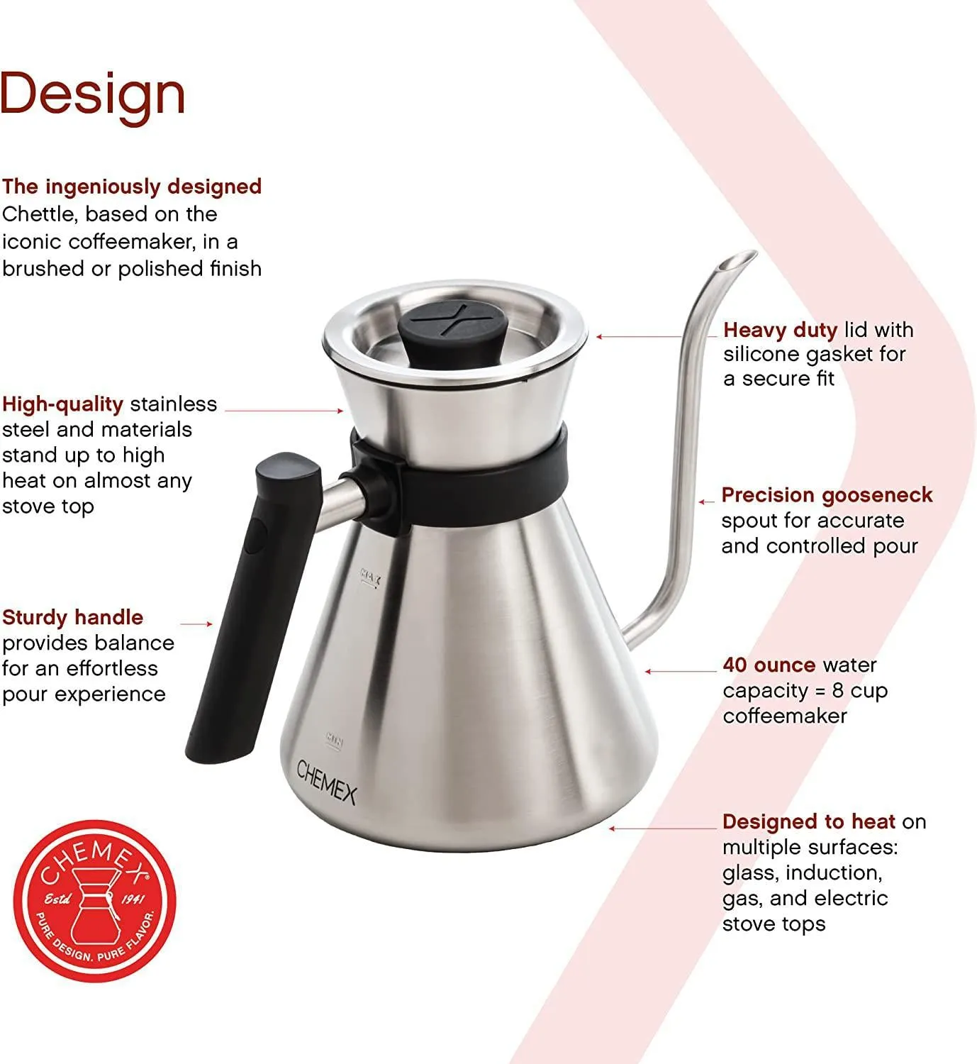 Chemex Gooseneck Chettle - Polished