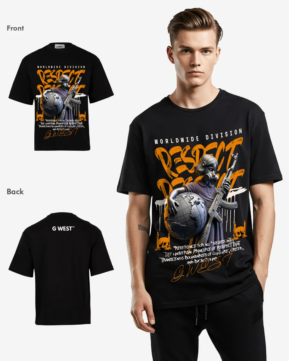 G-WEST UNSEEN BATTLE OVERSIZED TEE GWROJMT191