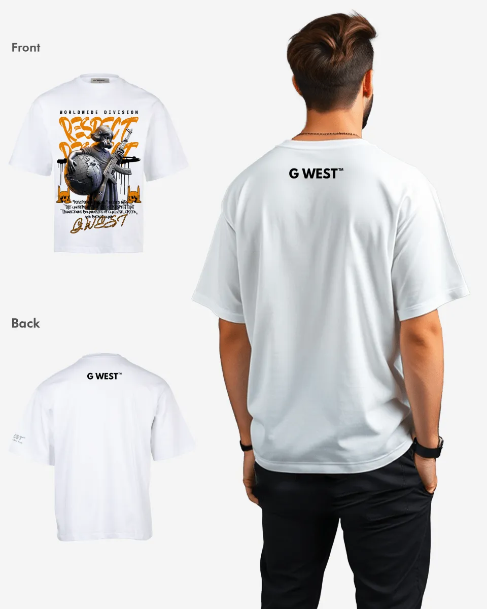 G-WEST UNSEEN BATTLE OVERSIZED TEE GWROJMT191