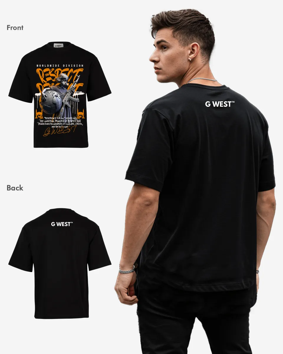 G-WEST UNSEEN BATTLE OVERSIZED TEE GWROJMT191