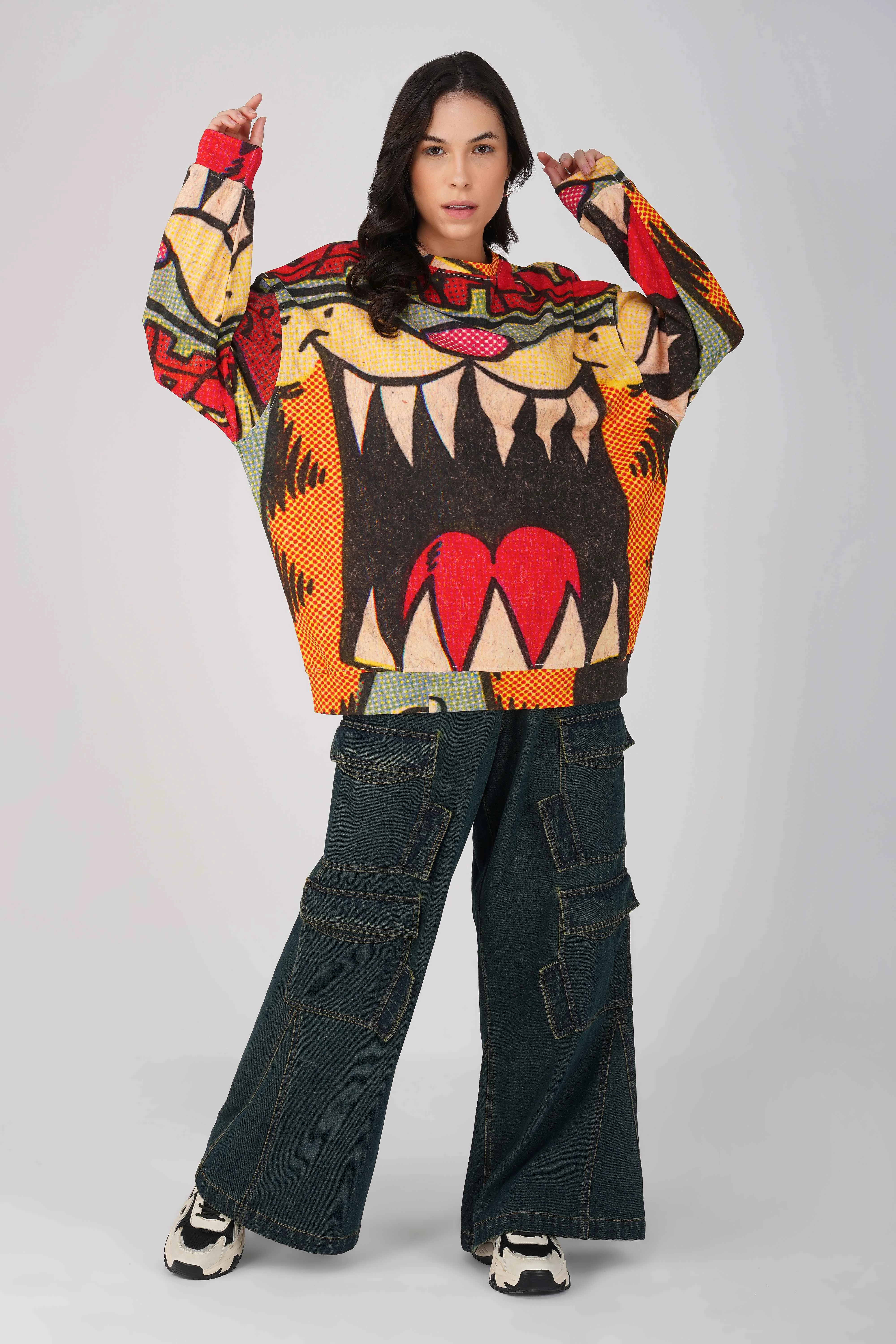 Garfield: Shout Out Loud Oversized Sweatshirt
