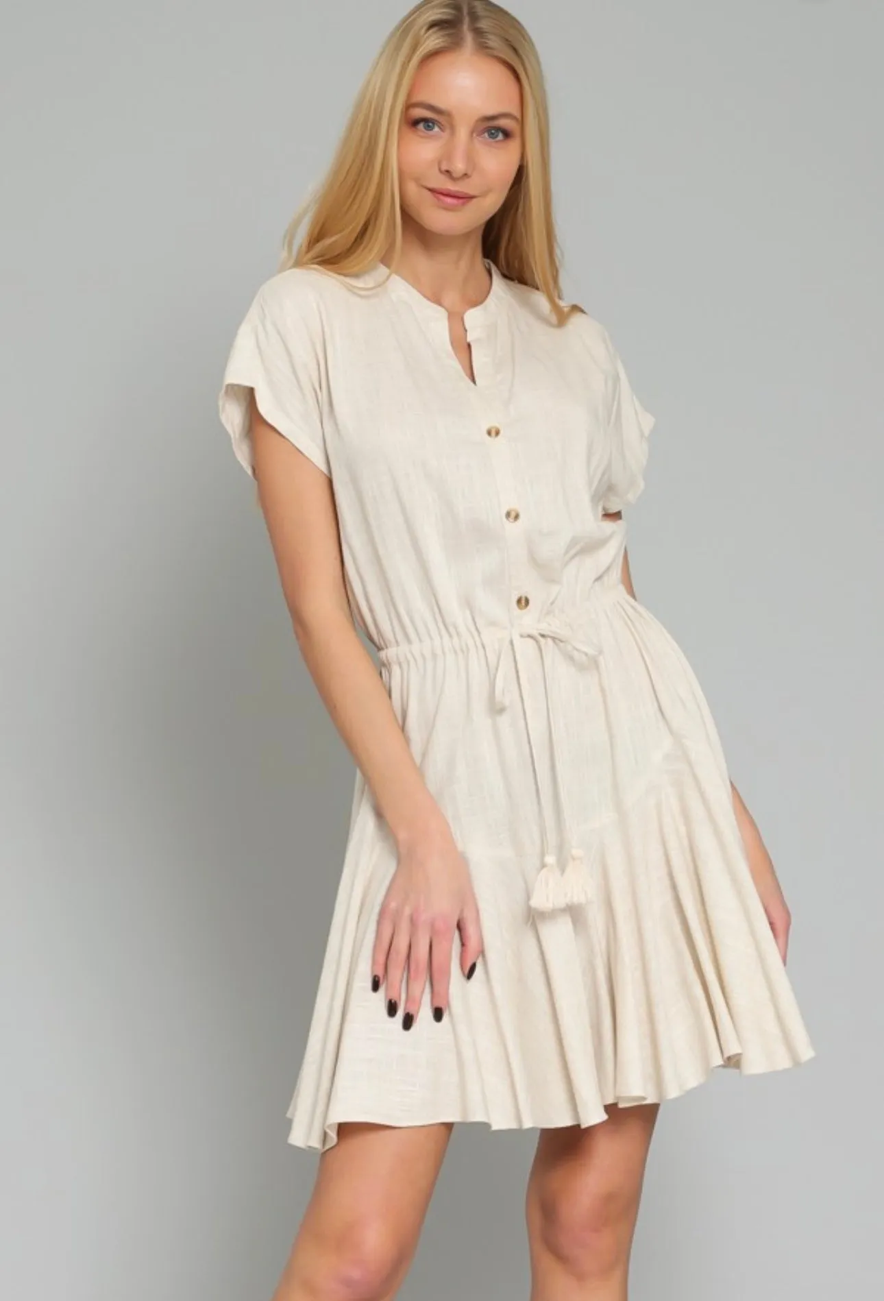 Lisbon Button Down Mini Dress