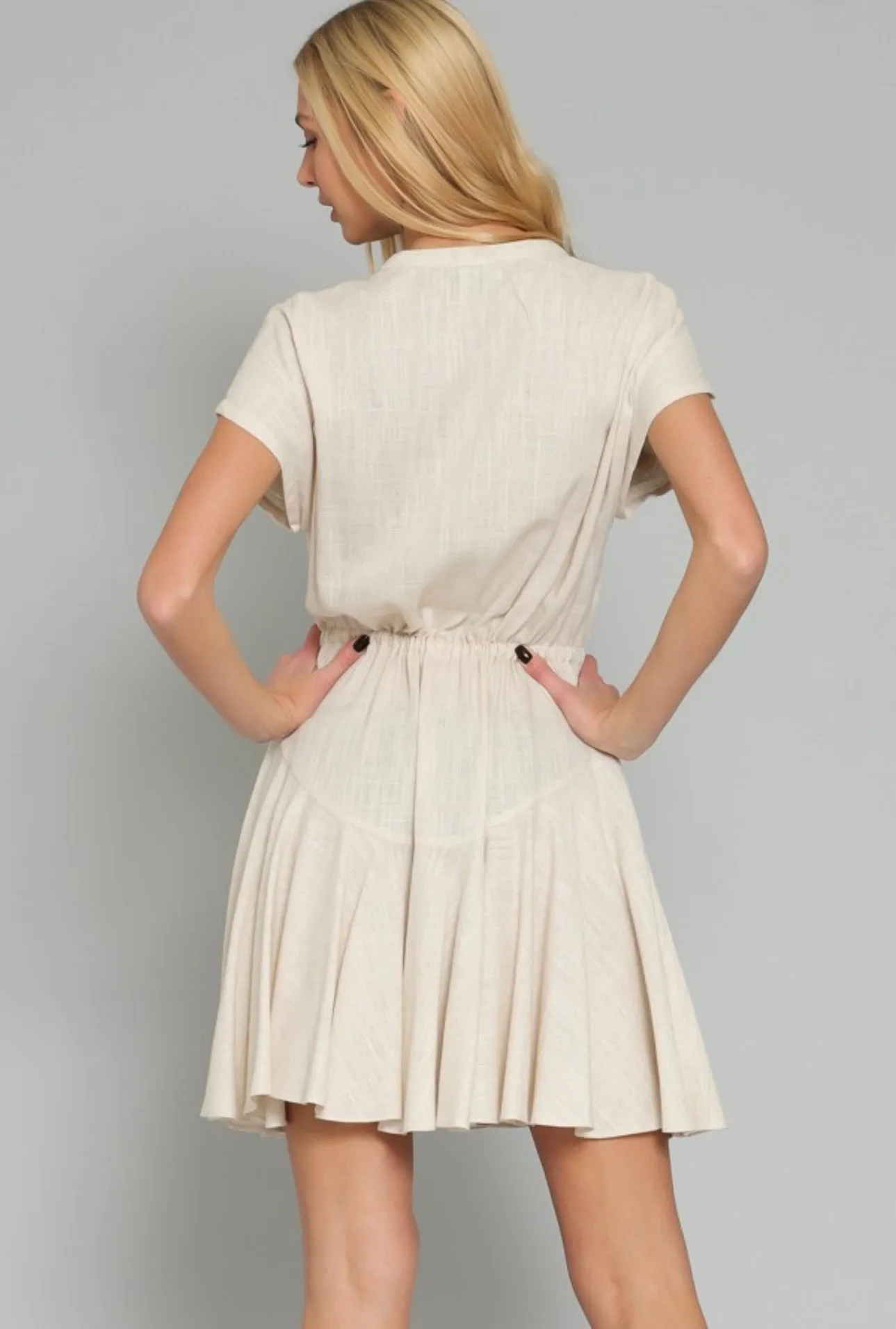 Lisbon Button Down Mini Dress