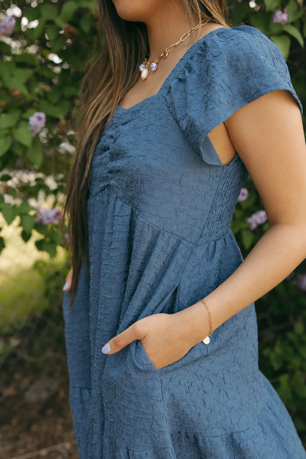 Mariana Dress-Navy