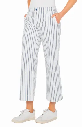 Patch Pocket Wide Leg Crop Denim