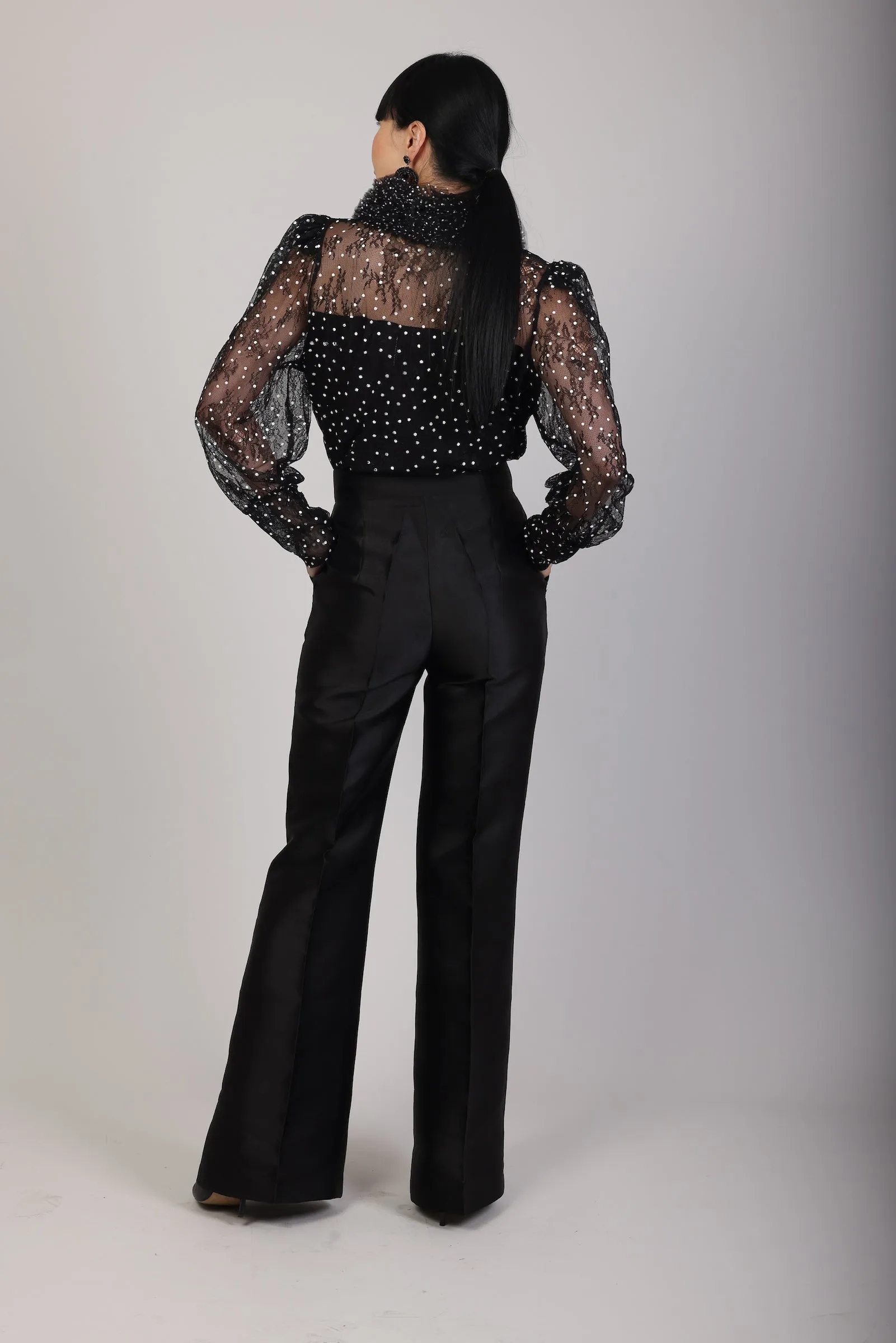 Polka dot Tull blouse