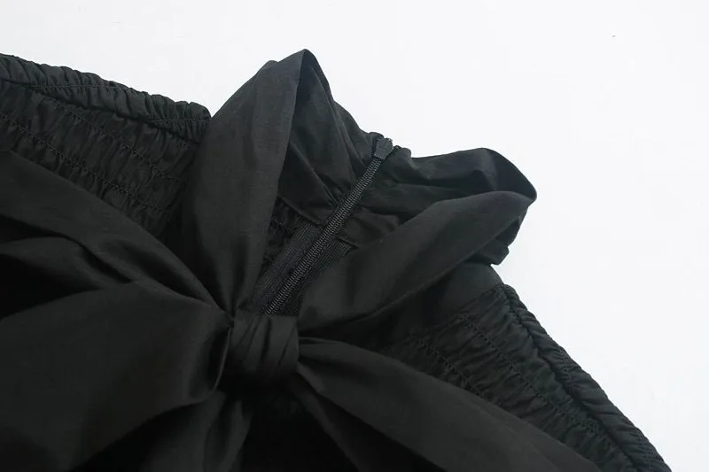 POPLIN BLOUSE WITH BOW