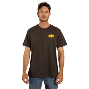 RINGERS WESTERN SERVO NMENS LOOSE FIT T-SHIRT - CHARCOAL