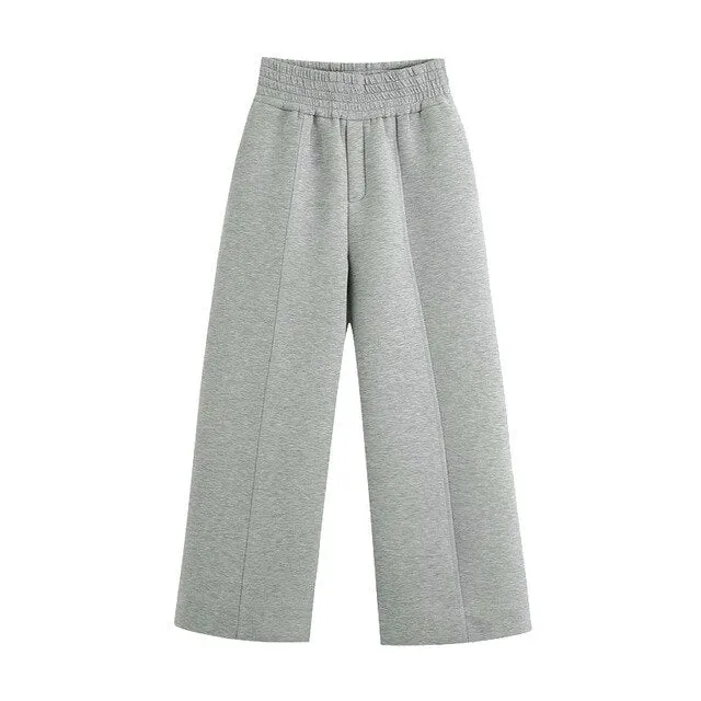 SEAM DETAILS WIDE LEG PANT