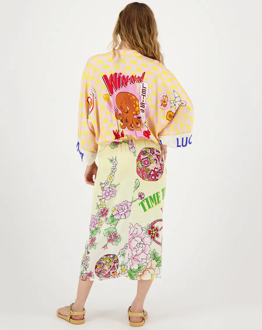 Sophia Kimono Dress Lucky Me